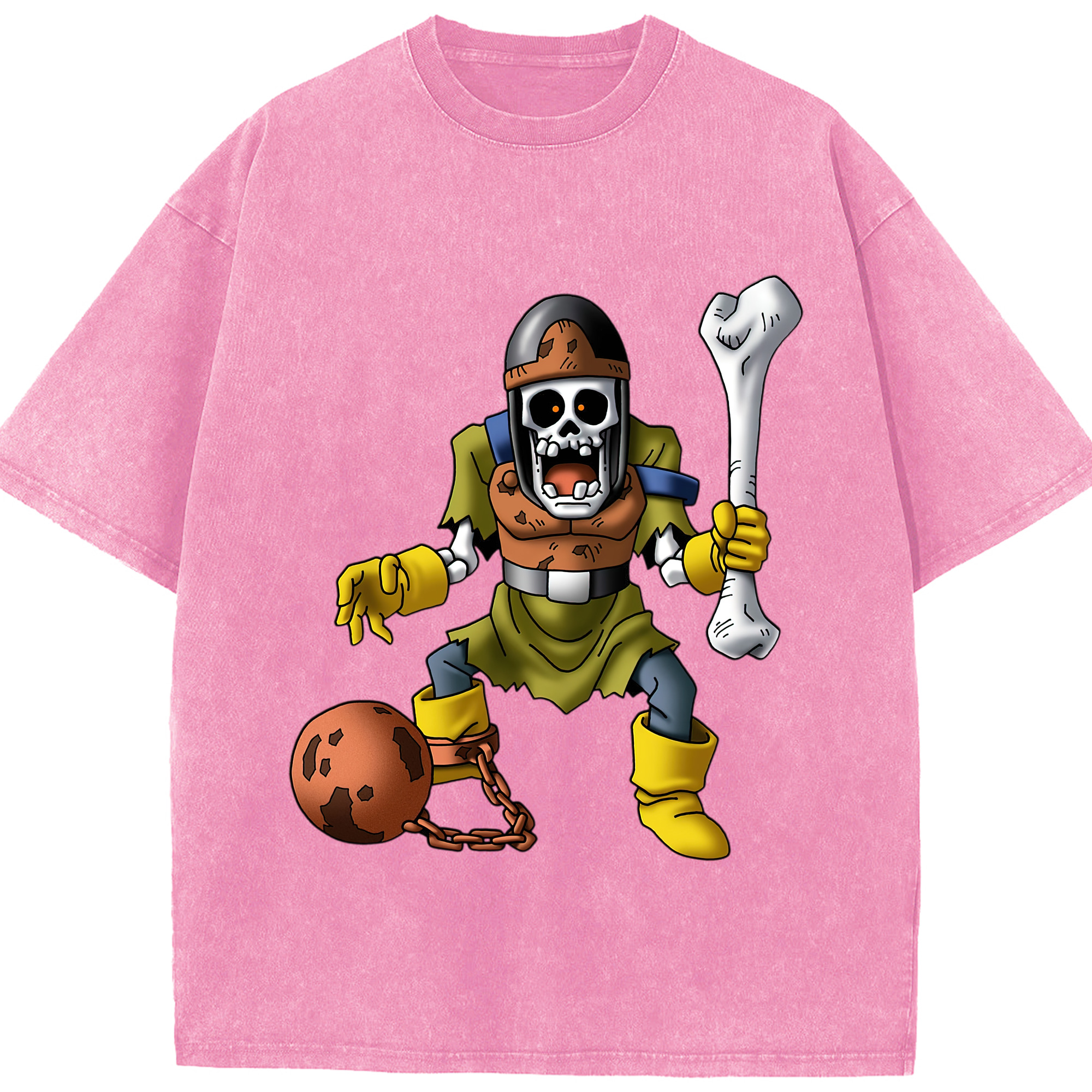 （画像用） ドラゴンクエスト Doragon Kuesuto Dragon Quest 綿100% ヴィンテージ風 半袖Tシャツ（フロントプリント）